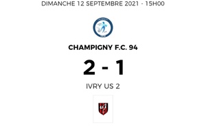 Lors de cette 1ère journée de Championnat VICTOIRE 2-1 contre Ivry U.S 2 de notre équipe Séniors R2.
